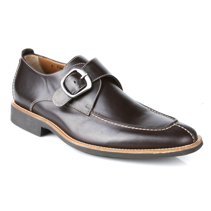 Michael Toschi Monk Strap Shoes Chocolate