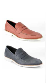 Michael Toschi Cabo Penny Loafers Brick