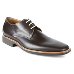 Michael Toschi Casanova Plain Toe Dress Shoes Chocolate