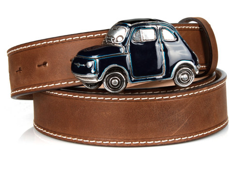 Michael Toschi Cinquecento 500 Belt Brown/Blue