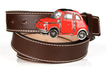 Michael Toschi Cinquecento 500 Belt Chocolate/Red
