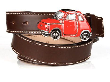 Michael Toschi Cinquecento 500 Belt Chocolate/Red
