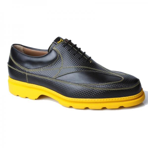 Michael Toschi GX Golf Shoes Black / Yellow Sole