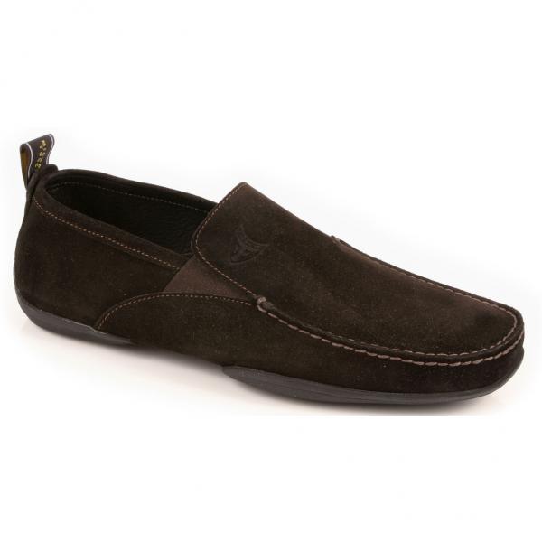 Michael Toschi Onda Driving Shoes Chocolate Suede
