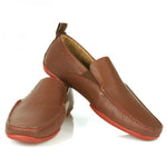 Michael Toschi Onda SE Driving Shoes Brown / Red Sole