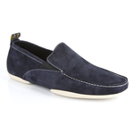 Michael Toschi Onda SE Suede Driving Shoes Navy / Cream Sole