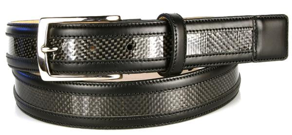 Michael Toschi Carbon Fiber Belt Black