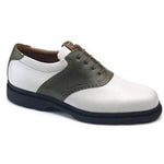 Michael Toschi G1 Saddle Golf Shoes Olive/White