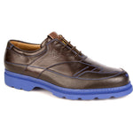 Michael Toschi G4 Golf Shoes Chocolate / Blue Sole