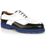 Michael Toschi G4 Golf Shoes White & Black / Blue Sole