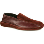 Michael Toschi Grotto Calfskin / Suede Slippers Burgundy