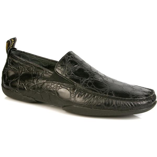 Michael Toschi Onda Driving Shoes Black Croco