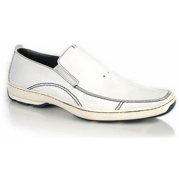 Michael Toschi SUV 2 Casual Loafers White / Blue Sole
