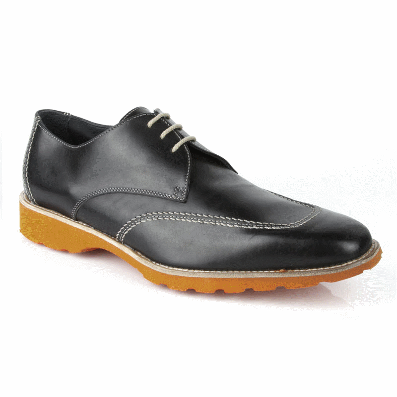 Michael Toschi SL2 Lace Up Shoes Black/ Orange 