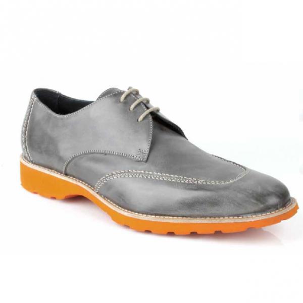 Michael Toschi SL2 Lace Up Shoes Gray / Orange Sole