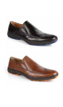 Michael Toschi SUV2 Wingtip Loafers Black / Blue Sole