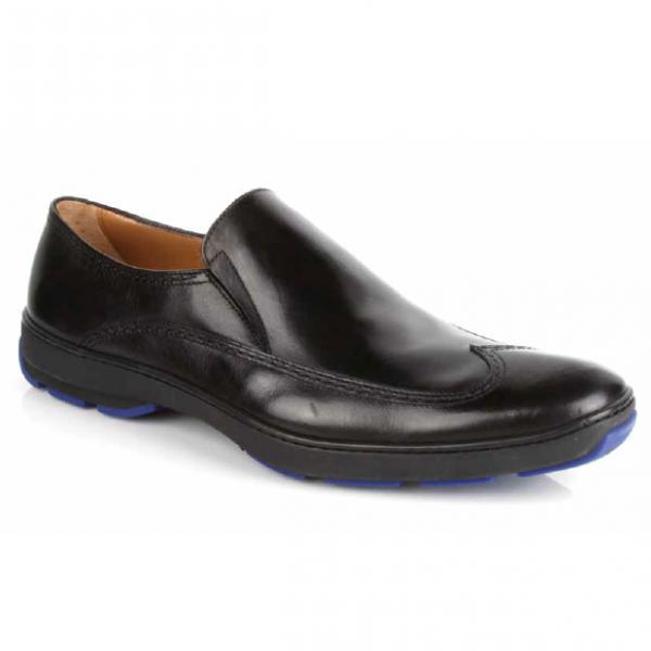 Michael Toschi SUV2 Wingtip Loafers Black / Blue Sole