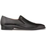 Mezlan Milani Deerskin Cap Toe Loafers Black