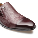 Mezlan Milani Deerskin Cap Toe Loafers Burgundy (Milani)