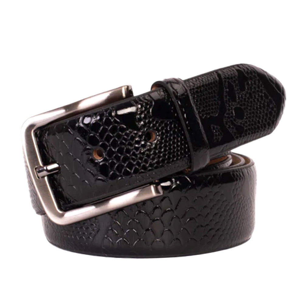 Vinci Leather The Milano Black Leather Belt Limited Edition