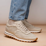 Zelli Milo Suede & Mesh Trainer Sneaker Sand (66-246-SND)