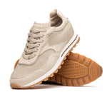 Zelli Milo Suede & Mesh Trainer Sneaker Sand (66-246-SND)