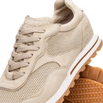Zelli Milo Suede & Mesh Trainer Sneaker Sand (66-246-SND)
