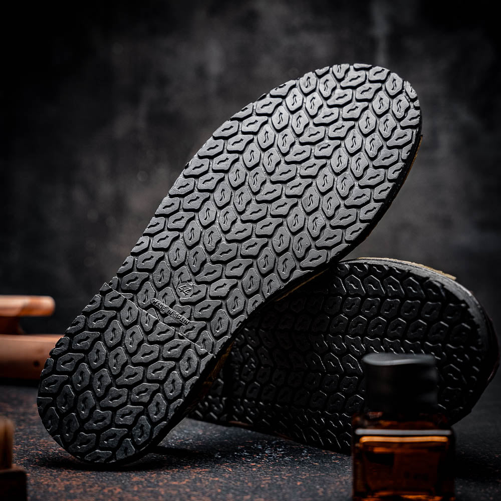 Maseratti Naples Embossed Caiman Minorca Sandals Cognac