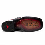 Marco Di Milano Missouri Python Square Toe Cowboy Boot Black Cherry