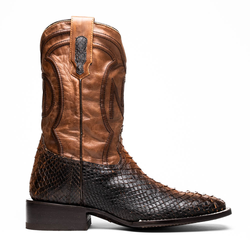 Marco Di Milano Missouri Python Square Toe Cowboy Boot Lisboa