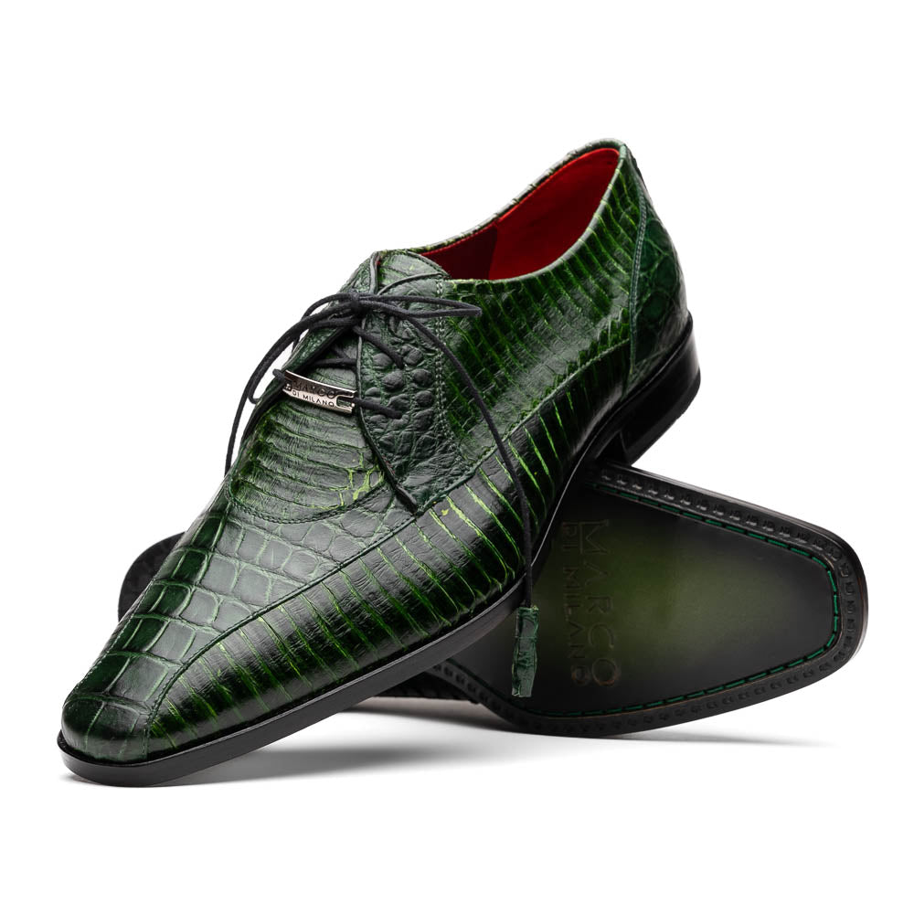 Marco Di Milano Moncalieri Alligator & Cobra Shoes Green