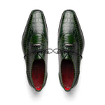 Marco Di Milano Moncalieri Alligator & Cobra Shoes Green