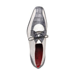 Marco Di Milano Moncalieri Alligator & Cobra Shoes White / Grey