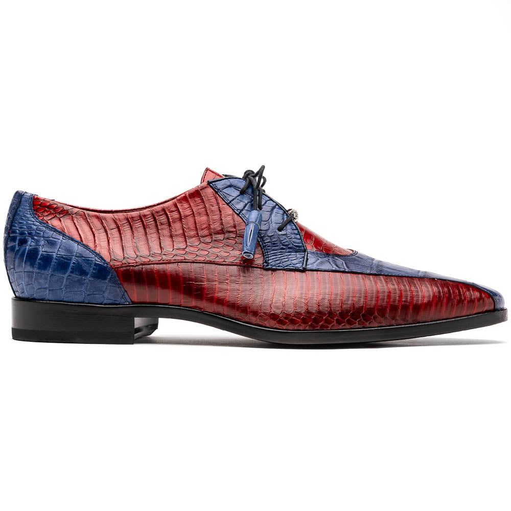 Marco Di Milano Moncalieri Alligator / Cobra Shoes Navy / Red