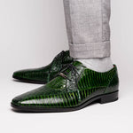 Marco Di Milano Moncalieri Alligator & Cobra Shoes Green