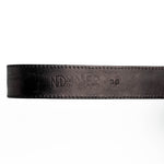 Marco Di Milano Montana Caiman Crocodile & Calfskin Belt Black