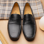 Zelli Monza Calfskin Driving Loafers Black (35-100-BLK)