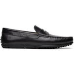 Zelli Monza Calfskin Driving Loafers Black