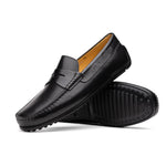 Zelli Monza Calfskin Driving Loafers Black (35-100-BLK)