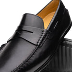 Zelli Monza Calfskin Driving Loafers Black (35-100-BLK)