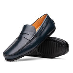 Zelli Monza Calfskin Driving Loafers Navy (35-100-NVY)