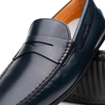 Zelli Monza Calfskin Driving Loafers Navy (35-100-NVY)