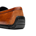Zelli Monza Hand Burnished Italian Calfskin Driving Loafers Cognac (35-115-CGN)