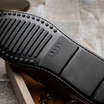 Zelli Monza Ostrich Quill Driving Loafers Brandy (33-100-BDY)