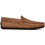 Zelli Monza Suede Driving Loafers Brown