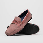 Zelli Monza Suede & Crocodile Driving Shoes Candy (31-160-CDY)