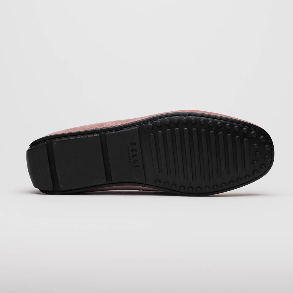 Zelli Monza Suede & Crocodile Driving Shoes Candy (31-160-CDY)