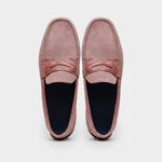 Zelli Monza Suede & Crocodile Driving Shoes Candy (31-160-CDY)