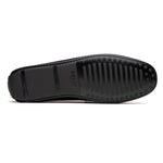 Zelli Monza Suede & Calfskin Driving Loafers Black / Chestnut (36-300-BLK)