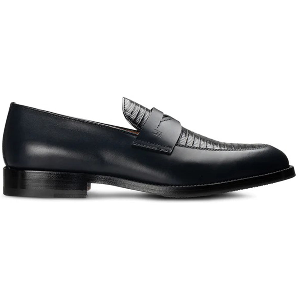 Moreschi 001532C Calfskin / Tejus Shoes Dark Blue